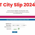 CTET Exam City Slip | December 2024 | Admit Card | Shift Details