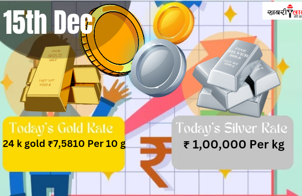 Gold and silver rate on Madhya Pradesh on 15th dec