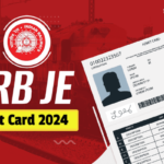 RRB JE Admit Card | Railway Recruitment Board | CBT-1 Exam